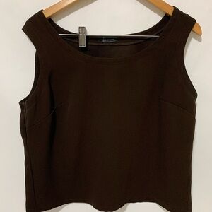 Allie Coosh Brown Womens Small Tank top Workout Sleeveless Yoga